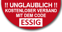Unglaublich! Kostenloser Versand mit dem Code ESSIG